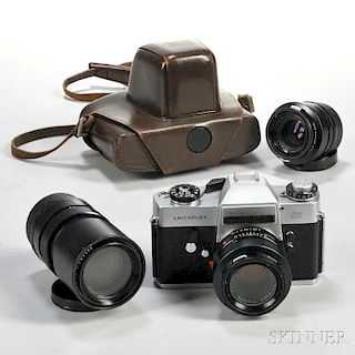 Leicaflex SL Camera Body and Three Lenses