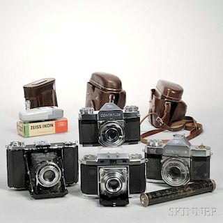Four Zeiss Ikon Cameras