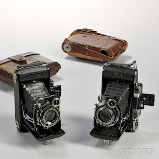 Two Zeiss Super Ikonta Cameras