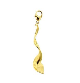 Tiffany &amp; Co.  Gehry 18K Gold Orchid Drop Pendant Charm