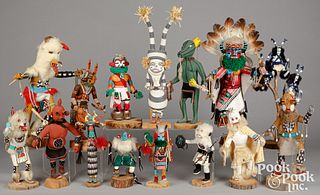 Group of Indian kachina figures