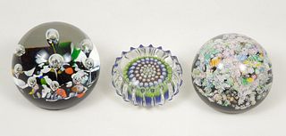 (3) Scotland Art Glass Paperweights.