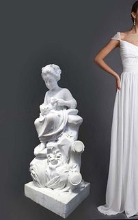 19th C. Exceptional Large Marble Sculpture