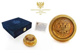 FABERGE IMPERIAL LIMITED EDITION PAPERWEIGHT - SIGNED