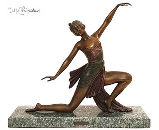 The Dancer, A Vintage Post D.H.Chiparus Bronze Figurine