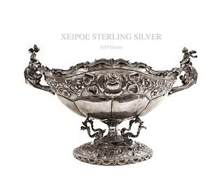 Greek Rare Xeipoe Sterling Silver Figural Centerpiece