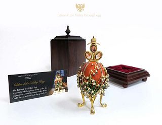 House of Faberge Lilies of the Valley Egg