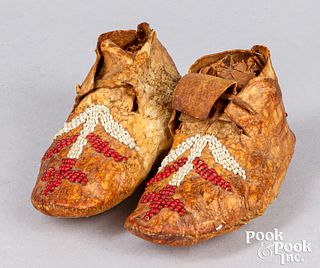 Plains Indian child's moccasins