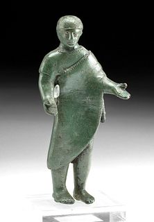Published Etruscan Bronze Male Votary Figure