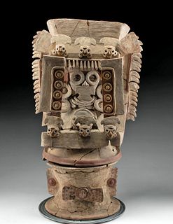 Teotihuacan Pottery Incensario of Rain God Tlaloc, TL'd