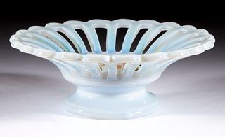 PRESSED OPEN-WORK DISH ON LOW FOOT