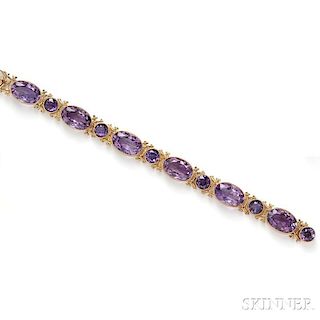 14kt Gold and Amethyst Suite
