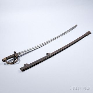 Iron-hilted Model 1840 Cavalry Saber with Scabbard