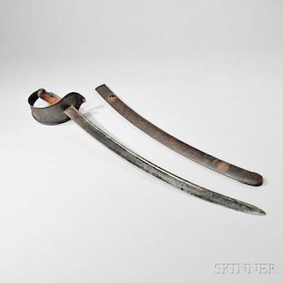 Model 1826 Nathan Starr Naval Cutlass and Scabbard