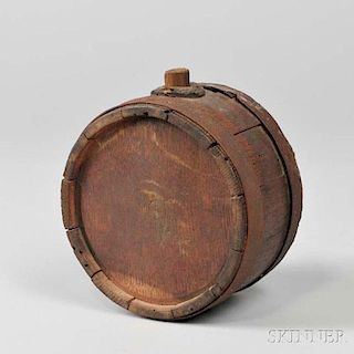 Revolutionary War Continental Army Iron-banded Drum Canteen