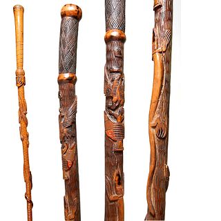 Two Mexican Folk Sticks