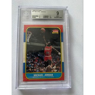 RARE 1986 Michael Jordan Fleer BGS 9 ROOKIE CARD

