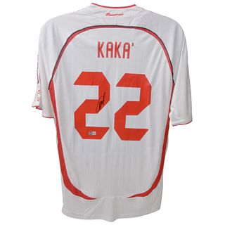 Kaka Signed AC Milan 2007 Champions League Final Home Jersey (Beckett)

