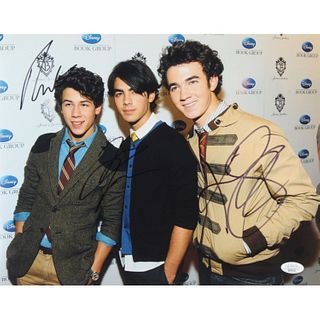 Nick Jonas, Kevin Jonas & Joe Jonas Signed 11x14 Photo (JSA COA)