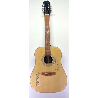 CARLOS SANTANA Signed Epiphone Acoustic Guitar (JSA LOA)
