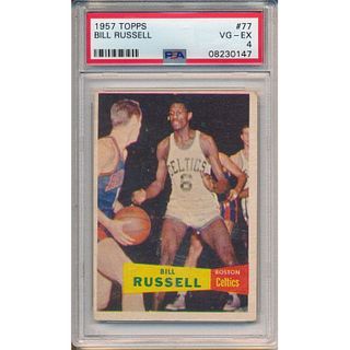 1957 Topps #77 Bill Russell Rookie (PSA 4)
