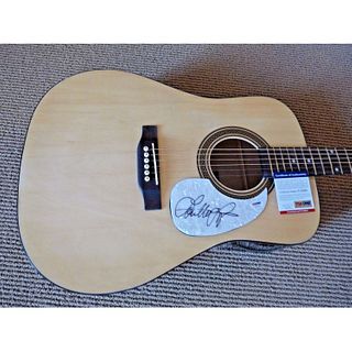 Loretta Lynn Signed Acoustic Guitar (PSA COA) 
