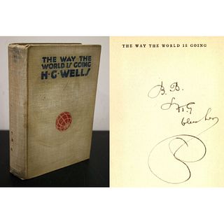 H. G. Wells Signed 'The Way The World Is Going' 1st Edition Book HG (PSA LOA)
