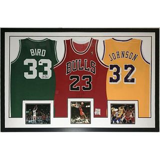 Michael Jordan Signed / Framed Team USA Jersey #9 JSA LOA Bulls NBA HOF RARE !