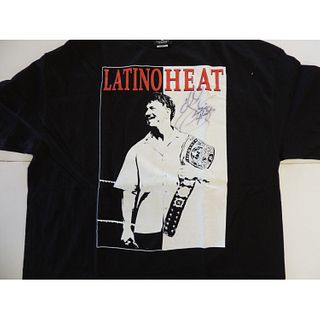 Eddie Guerrero Signed Latino Heat Shirt WWE (JSA LOA)
