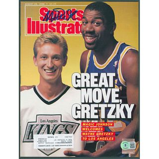 Magic Johnson Signed 1988 "Sports Illustrated" Magazine (Beckett)
