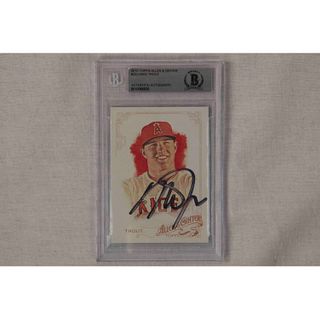 Mike Trout Signed ALLEN GINTER BAS Angels
