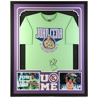 John Cena Signed WWE Custom Framed T-Shirt Display (JSA)
