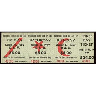 Woodstock Original 3 Day Ticket