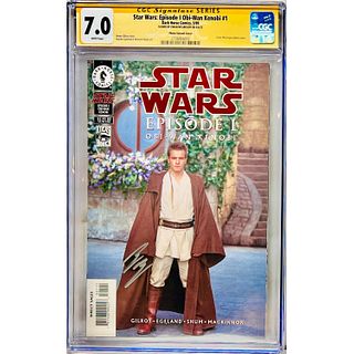 Ewan McGregor Signed CGC SS Graded 7.0 Star Wars: Episode I Obi-Wan Kenobi #1
