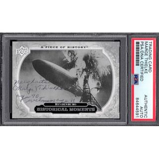 Marge Thielke Signed Hindenburg Card PSA SLABBED

