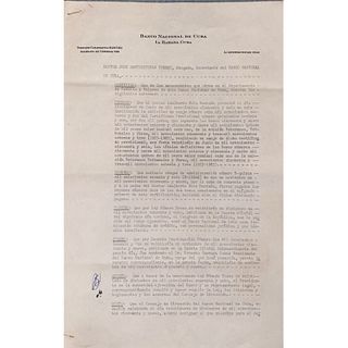 Che Guevara signed Document (JSA LOA) 
