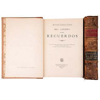 Cuevas, Mariano / García Cubas, Antonio. Historia de la Nación Mexicana / El Libro de mis Rercuerdos. México: 1940 y 1945. Piezas: 2.