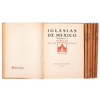 Dr. Atl (Gerardo Murillo) - Kahlo, Guillermo - Toussaint, Manuel - Benítez, J. R. Iglesias de México. México: 1924 - 1927. Piezas: 6.