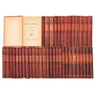Biblioteca de los Novelistas - Alejandro Dumas. Novelas. París - México: Librería de A. Bouret e Hijo, 1876 - 1903. Piezas: 45.