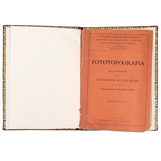 Bustamante, Octavio. Fototopografía. Breves consideraciones sobre la Rectificación de las Vistas Oblicuas. Tacubaya: 1928.