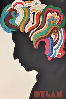 Milton Glaser "Dylan" Poster, Vintage Original