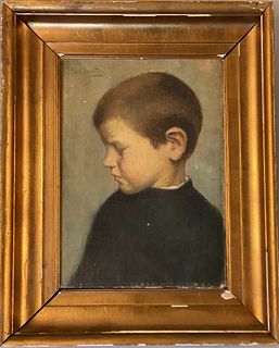Portrait of a Young Boy O/C Signed