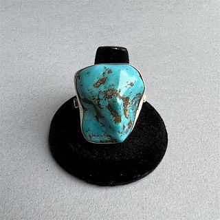 Sterling Silver and Turquoise Ring and Bracelet
