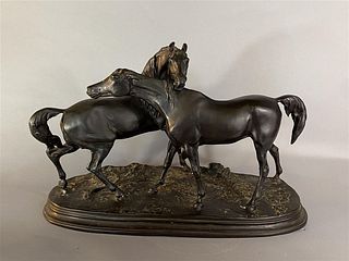 Pierre Jules Mene Bronze Horses