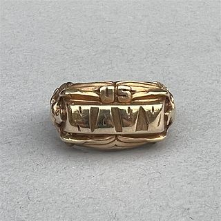Gold US Navy Ring