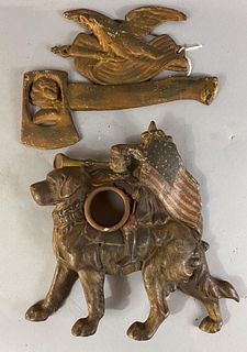 Two Cast Iron Political Items