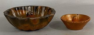 Two Small Redware Molds