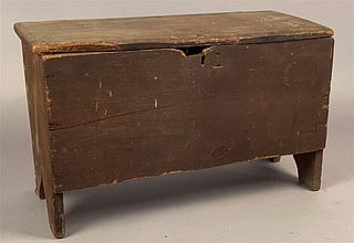 18th c Child Size Six Board Blanket Chest