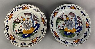 Pair of Large Delft Chargers