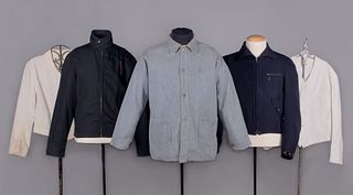 FIVE WORK OR SPORT SHIRTS & JACKETS, AMERICA, MID 20TH C